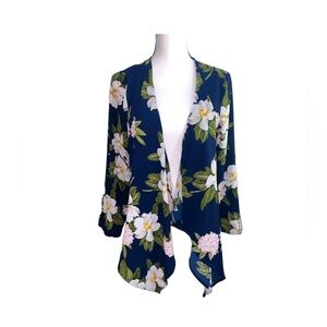 Blue, Green, White/Pink Floral Kimono